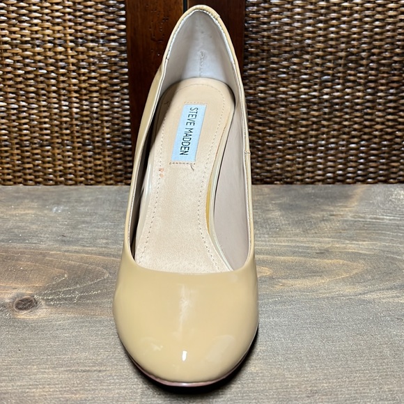 Steve Madden Unityy Blush Leather Patent Heels NWOT - Picture 8 of 14